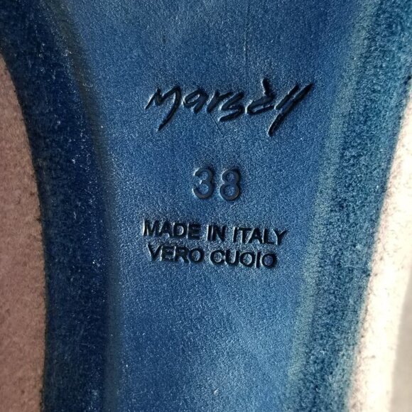 Marsell Block Heel Pumps Sling Back Stacked Heel 8 - Picture 15 of 16